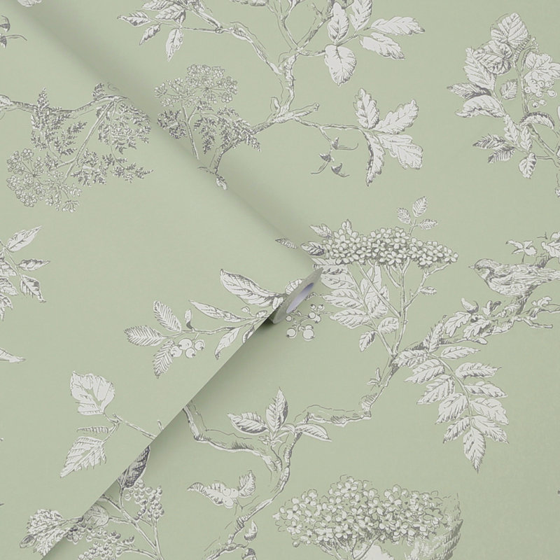 Rouleau de papier peint Laura Ashley Elderwood, Sauge