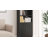 70.8'' H x 23.6'' W Standard Bookcase with 3 Drawers,Cabinet Doors and Open Shelves -276703872