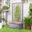Wooden Raised Garden Bed with Trellis, Removable Pots, Drainage Holes for Climbing Vines, Vegetables, Flowers, Raised Planter Box for Backyard, Patio, Balcony, 29 x 11 x 52 in.-114345987