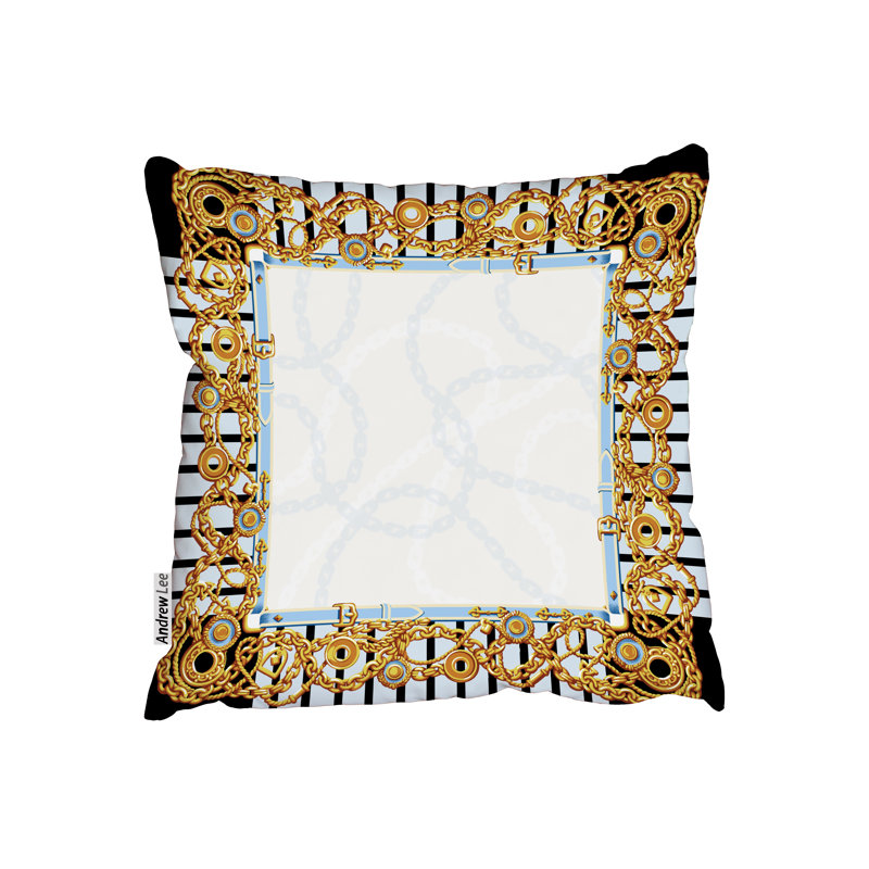 Indoor / Outdoor Square Throw Cushion, 45cm H x 45cm W x 7cm D