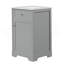Meuble-lavabo de 20 po avec lavabo, armoire de salle de bain avec porte à fermeture douce, support de rangement et tablette réglable, noir-1524939452