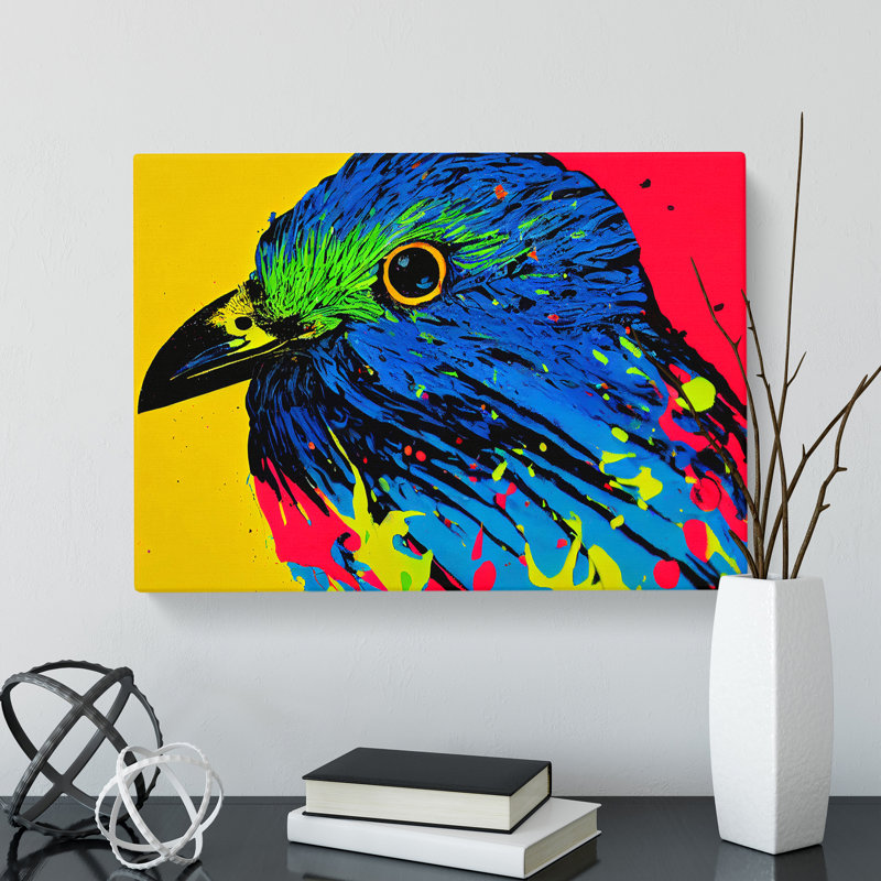 Bird Splash Vol.6 Abstract - Wrapped Canvas, 50cm H x 76cm W x 3cm D