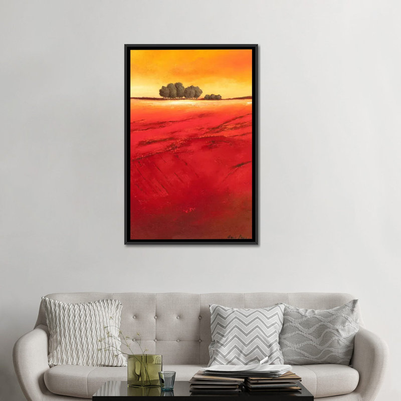 « tree timberline i », reproduction sur toile, H 26 po x l 18 po x P 1,5 po, Toile avec cadre noir, Pas de tapis