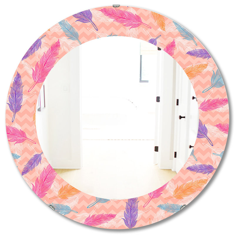 Miroir mural Feathers 9, H 31,5 po x l po