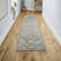 Macknair Bohemian Medallion Low-Pile Machine-Washable Cream/Brown/Green Rug