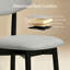 Chaises de cuisine/salle à manger Arriah 27 po modernes, rembourrées, en bois massif, noires (ensemble de 6)-1554542027-1554542030