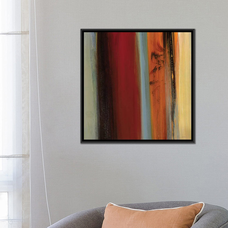 «District I», reproduction sur toile, H 18 po x l 18 po x P 1,5 po, Toile avec cadre noir, Pas de tapis