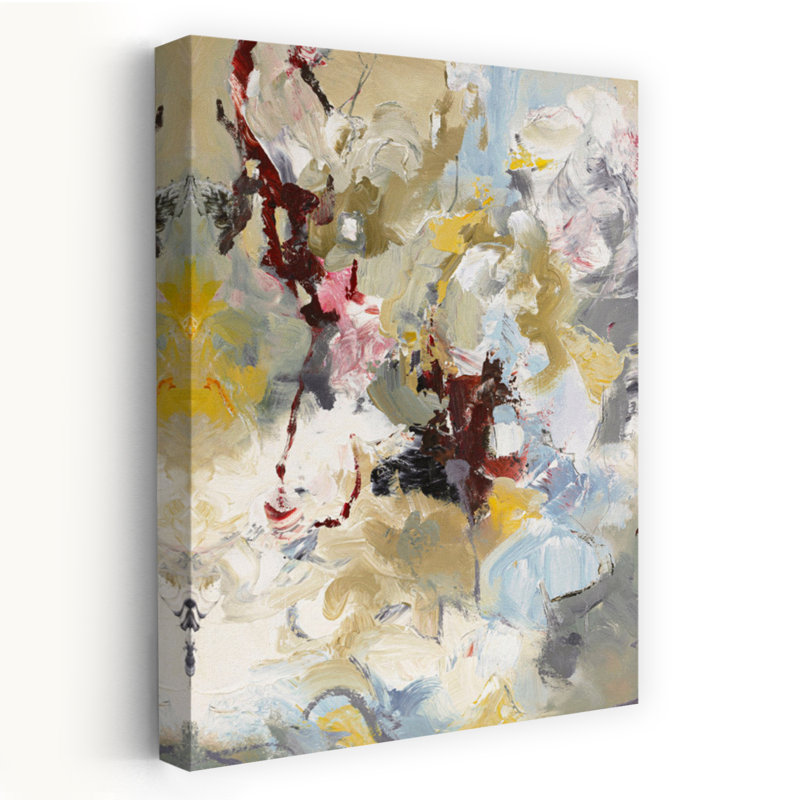 Free Play 1, art abstrait contemporain, H 36 po x l 24 po