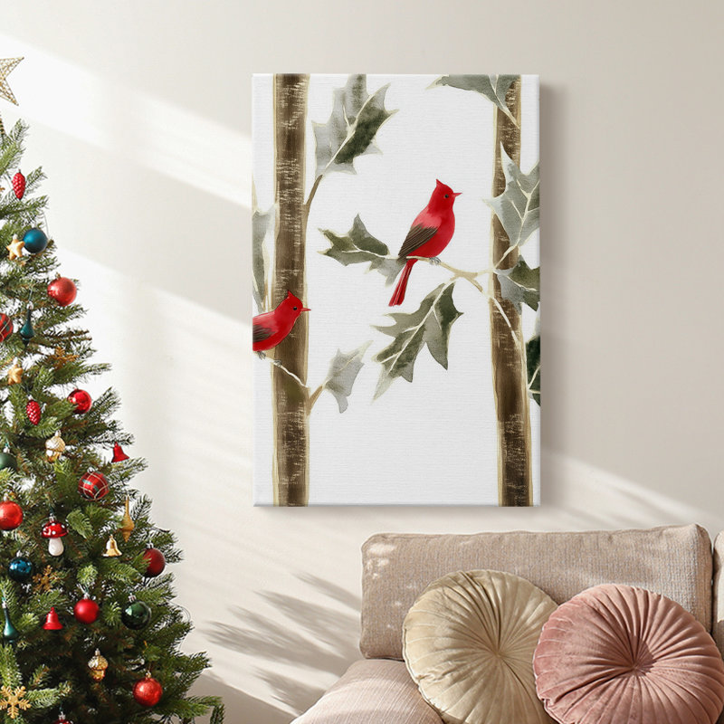 Art des Fêtes de Noël - Toile tendue avec châssis CCCCXVII, H 18 po x l 12 po