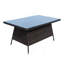 Table de salle à manger d'extérieur rectangulaire
