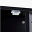 Armoire de salle de bain noire en coin avec tablette réglable-1072473041