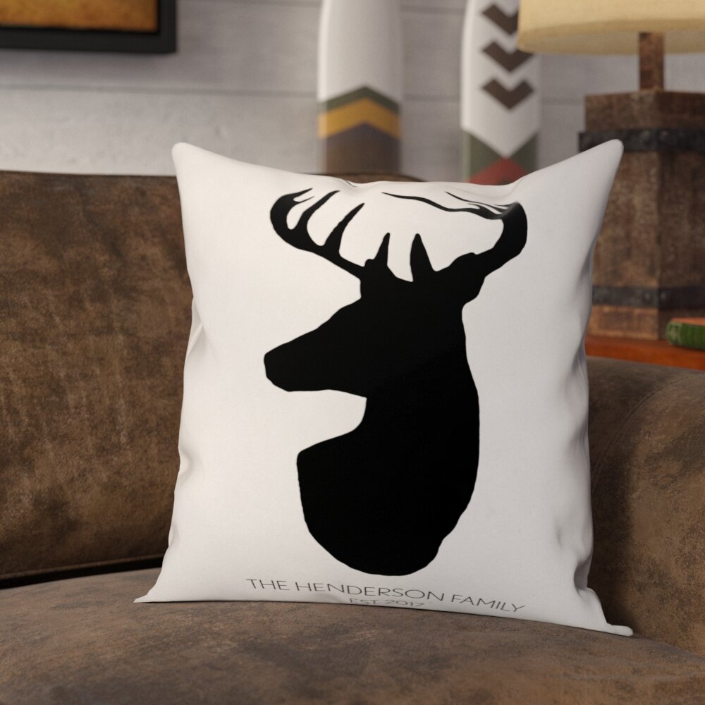 Deer head shop throw pillows