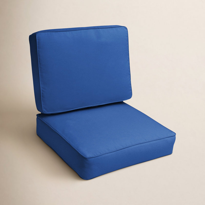 Coussin de siège / dossier Provo Sunbrella, Toile Sunbrella® bleu véritable, l 23,5 po x P 23 po