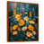 Toile avec cadre flottant brun