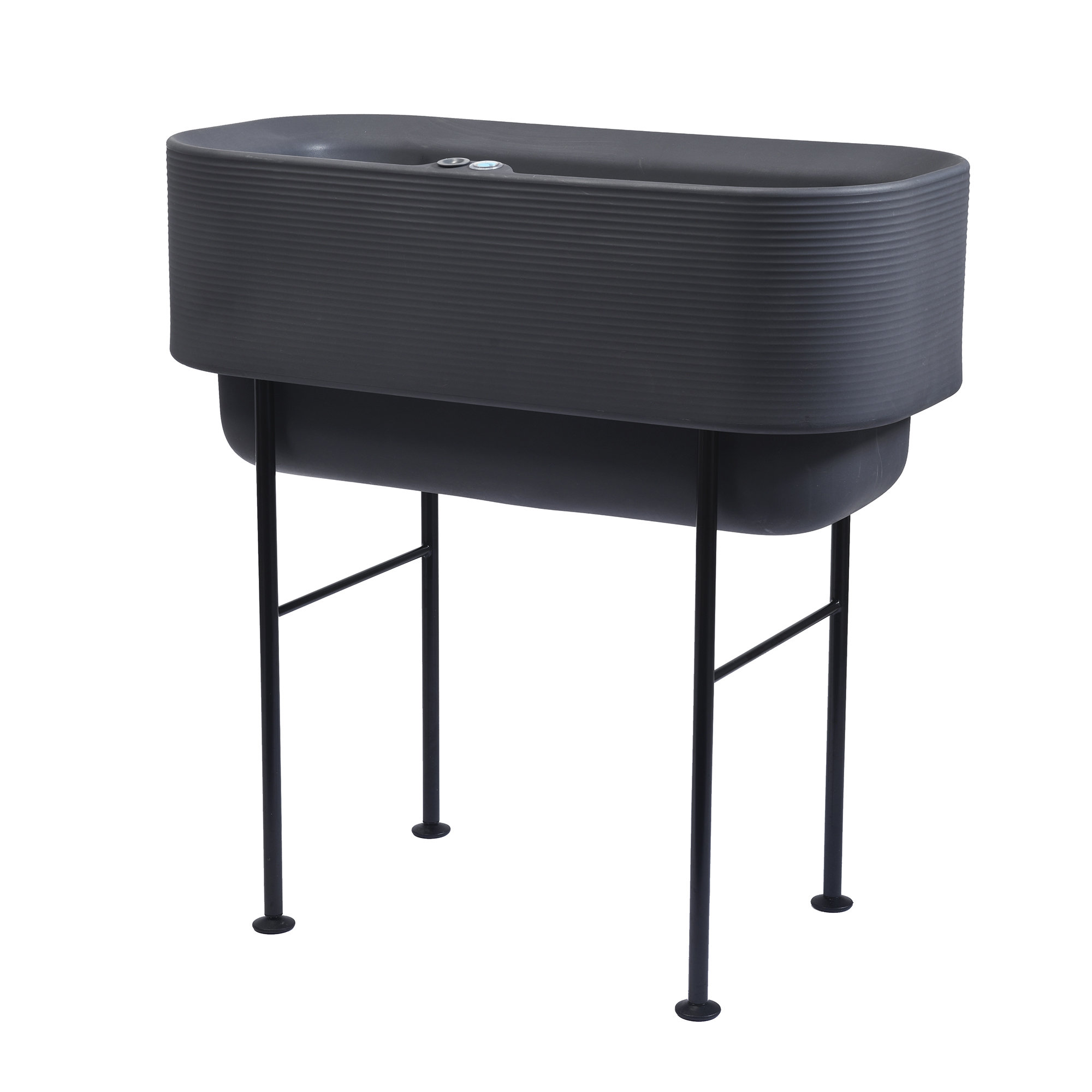 Nest Self Watering Raised Planter Box, Slate, 35.75'' H x 36'' W x 18'' D