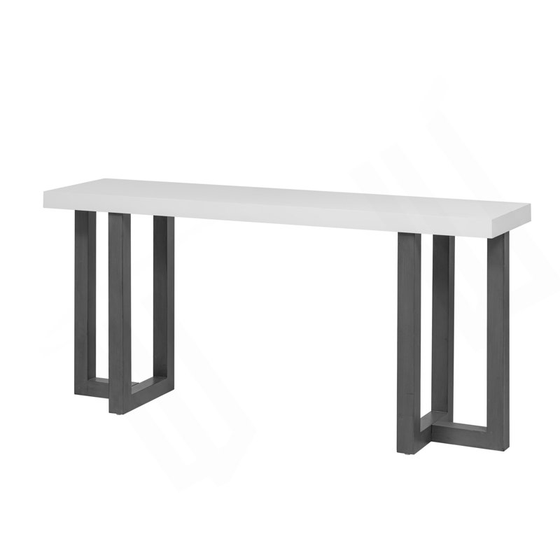 Console de conception géométrique avec pieds en pin massif, convient au vestibule, au couloir, au salon, à la chambre à coucher