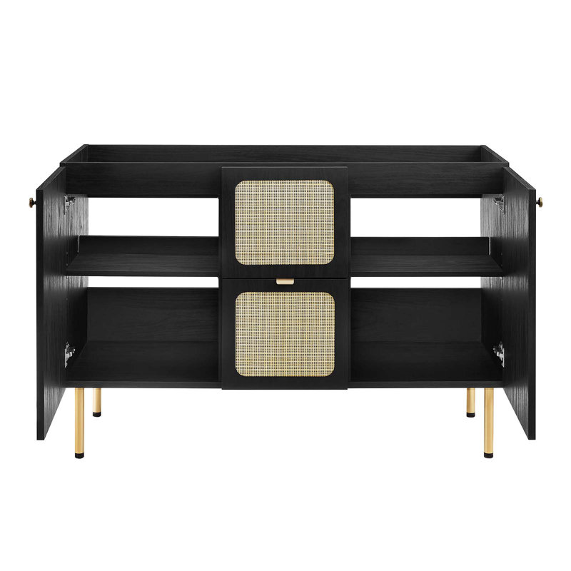 Modway Chaucer 47 Single Bathroom Vanity Base Only, Black