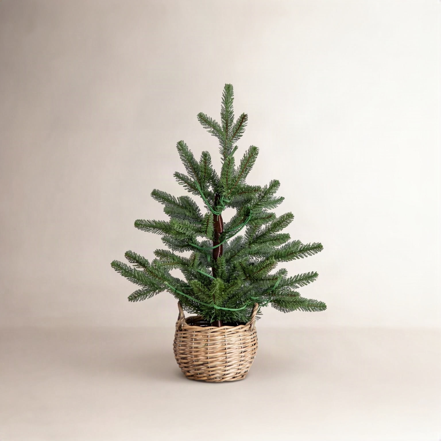 White 1.5' Pre-Lit Fir Christmas Tree