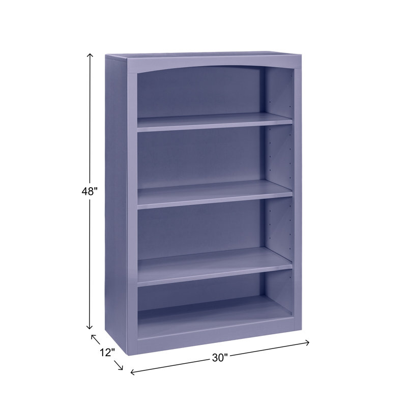 Bibliothèque classique Ossy, (4 tablettes) H 48 po x l 30 po x P 12 po, Bleu Wedgewood