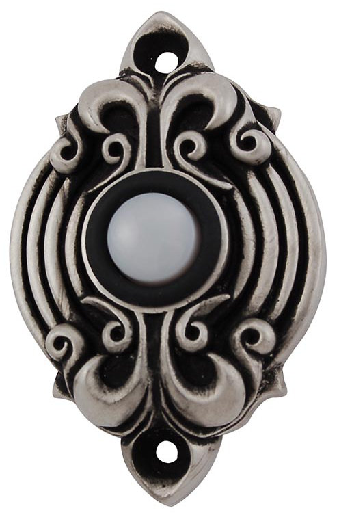 Sforza Push Button Doorbell, Antique Nickel