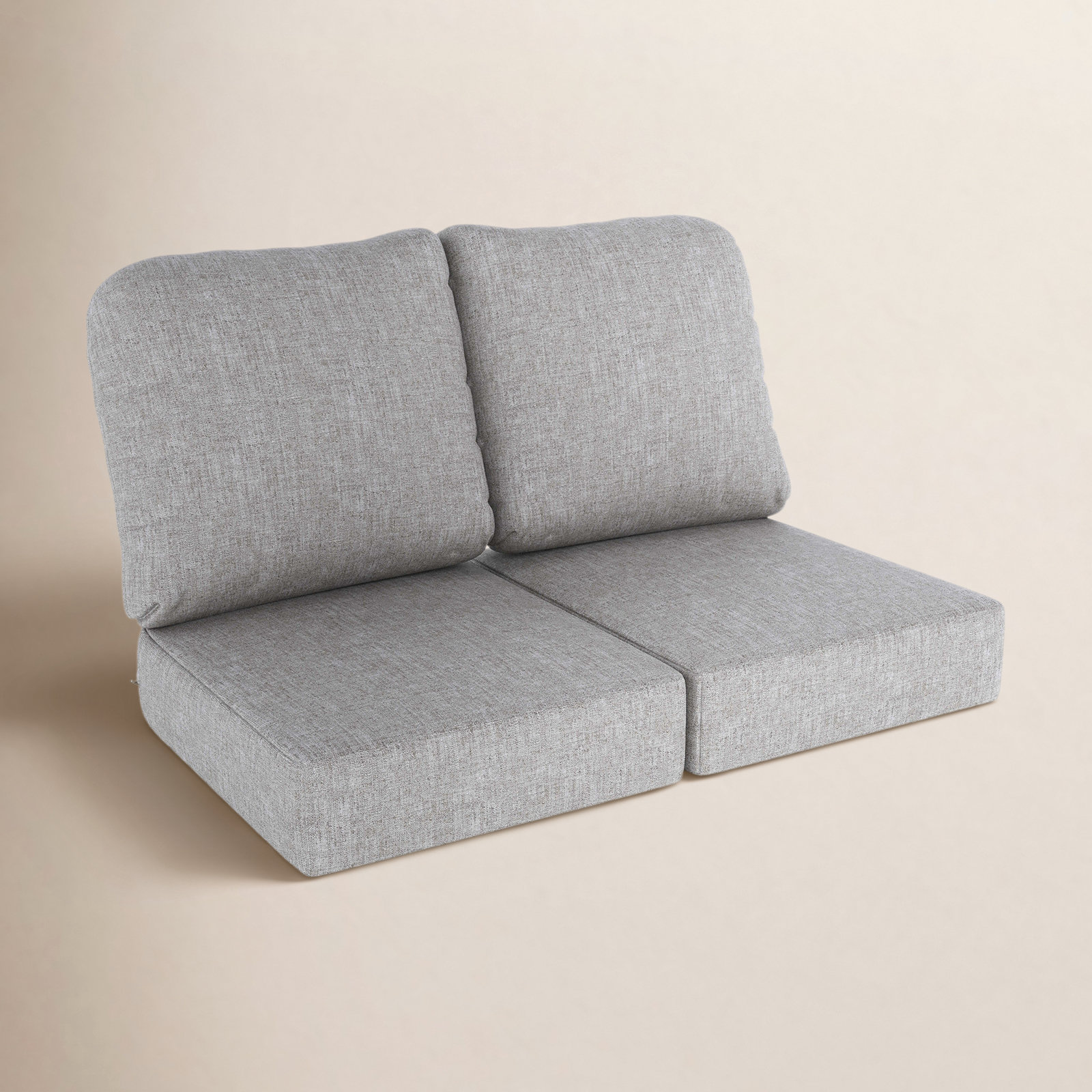 Amala 22" Sunbrella® Seat and Back Cushion, Canvas Granite Sunbrella® Canvas