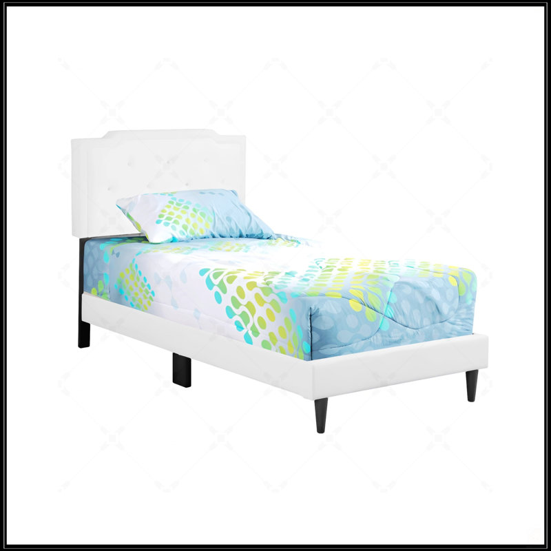 Twin Bed, Twin, White