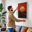 Industrial Sunset Geometric - Wrapped Canvas-1107407985-1107407989
