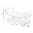 iDesign Condiment Organizer for Fridge - Plastic Fridge Organizer Bins with Handles, Set of 4, Clear