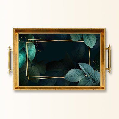 Elegant Glass Tray, 19.7 x 11.4 x 1.4 inches | 100% Durable Glass Construction | Easy to Clean with Damp Cloth | Ideal for Serving, Decorative Display, and Organizing | Stylish Addition to Home Décor