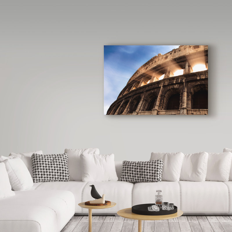 Dyara «Rome Colosseum», reproduction de photo sur toile tendue, H 12 po x l 19 po x P 2 po