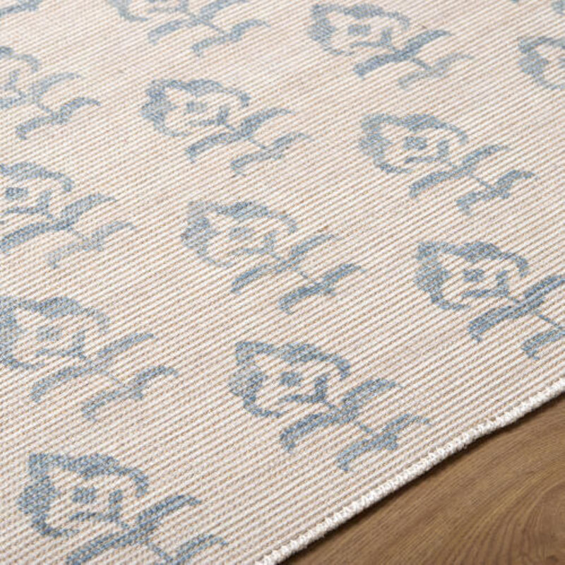 Jenni Yolo Home x Livabliss Flora Rug, Blue, Runner 2'8" x 7'10"