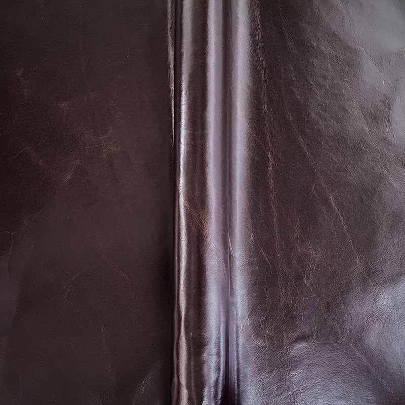 Tudor Mahogany Leather Hide Half