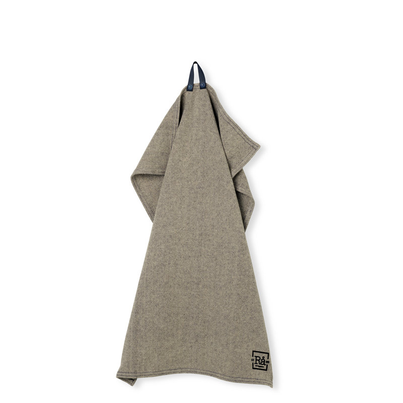 RÅ Cotton Tea Towel, 27.6" L x 19.7" W, Dark Gray