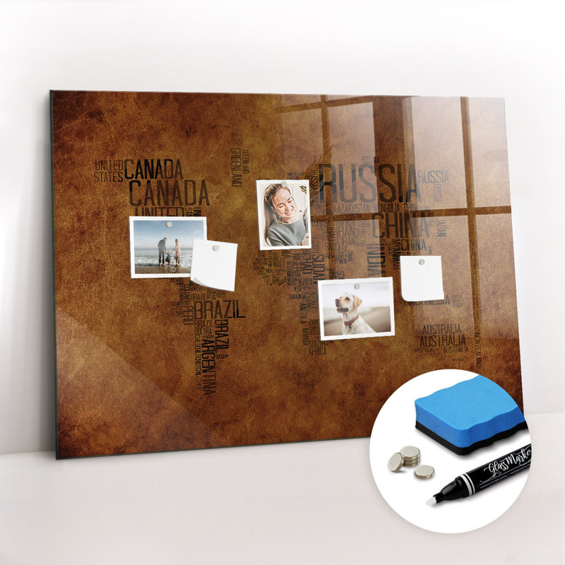Magnetic Glass Photo Memo Board