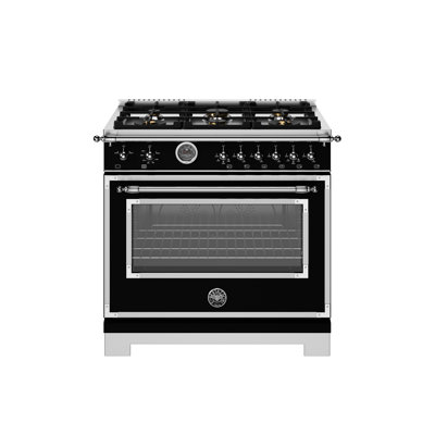 36"" Heritage Series range - Gas Oven - 6 brass burners + griddle -  Bertazzoni, HER366BCFGMNET