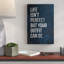 Reproduction d’art textuel sur toile tendue « Life is perfect »-32784284