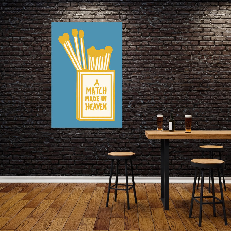 «A Match Made In Heaven», reproduction d'art contemporain abstrait mural, 60" H x 40" W
