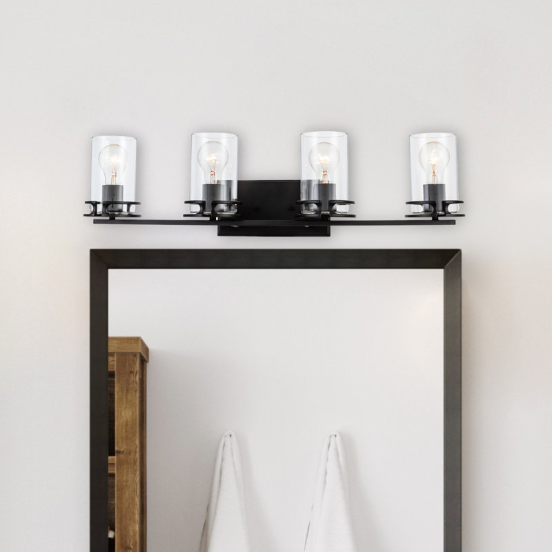 Alexian 4 - Light Dimmable Vanity Light, Matte Black