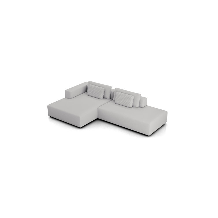 Spruce Modular Sofa Set 08A In Gris Fabric