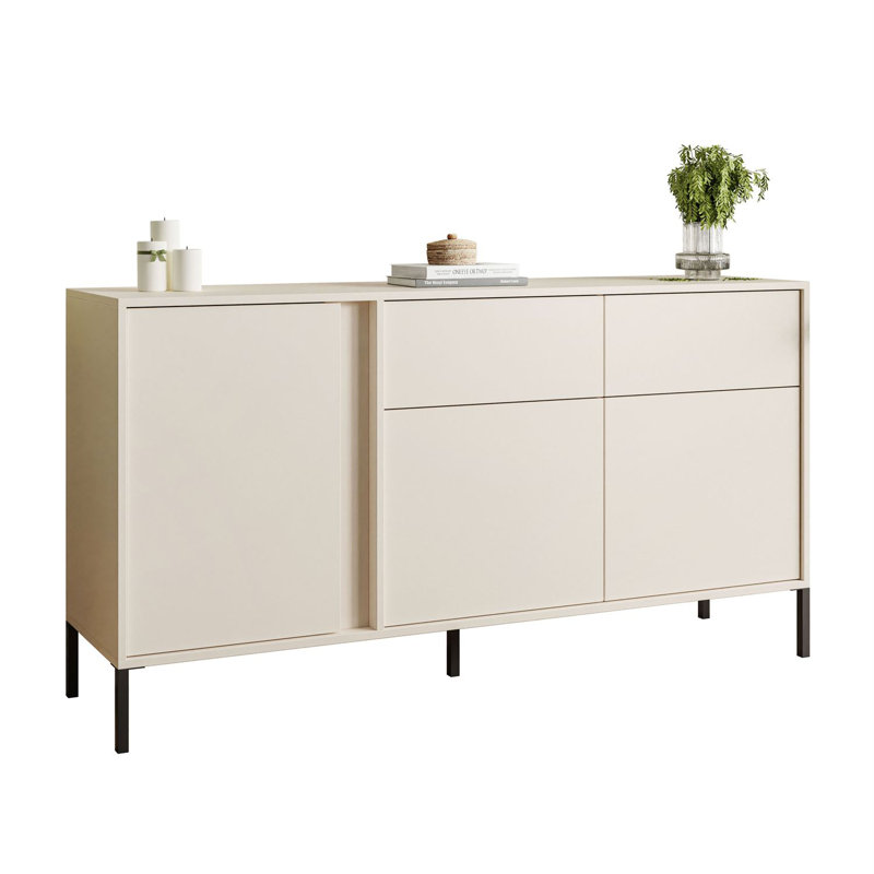 Gelnett 153.1cm W 2 - Drawer Chest of Drawers