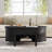 43.3'' W Oval Lift Top Coffee Table With Hidden Storage, Fluted Wood Center Table With Storage Compartment And Open Shelf-103832528