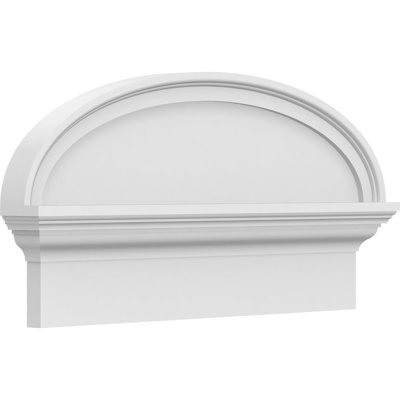Elliptical Smooth Architectural Grade PVC Combination Pediment