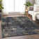 Premium Machine Washable Prisco Charcoal Rug