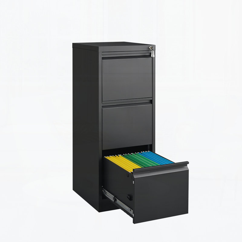 3 Drawer File Cabinet with Lock,Two Drawer Filing Cabinet,Vertical Metal File Cabinet for Home Office Organizer Storage Cabinet Fit Letter/A4/Legal Size File