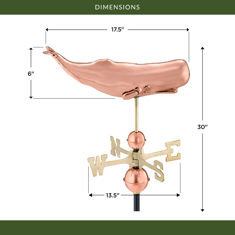 Sperm Whale Weathervane