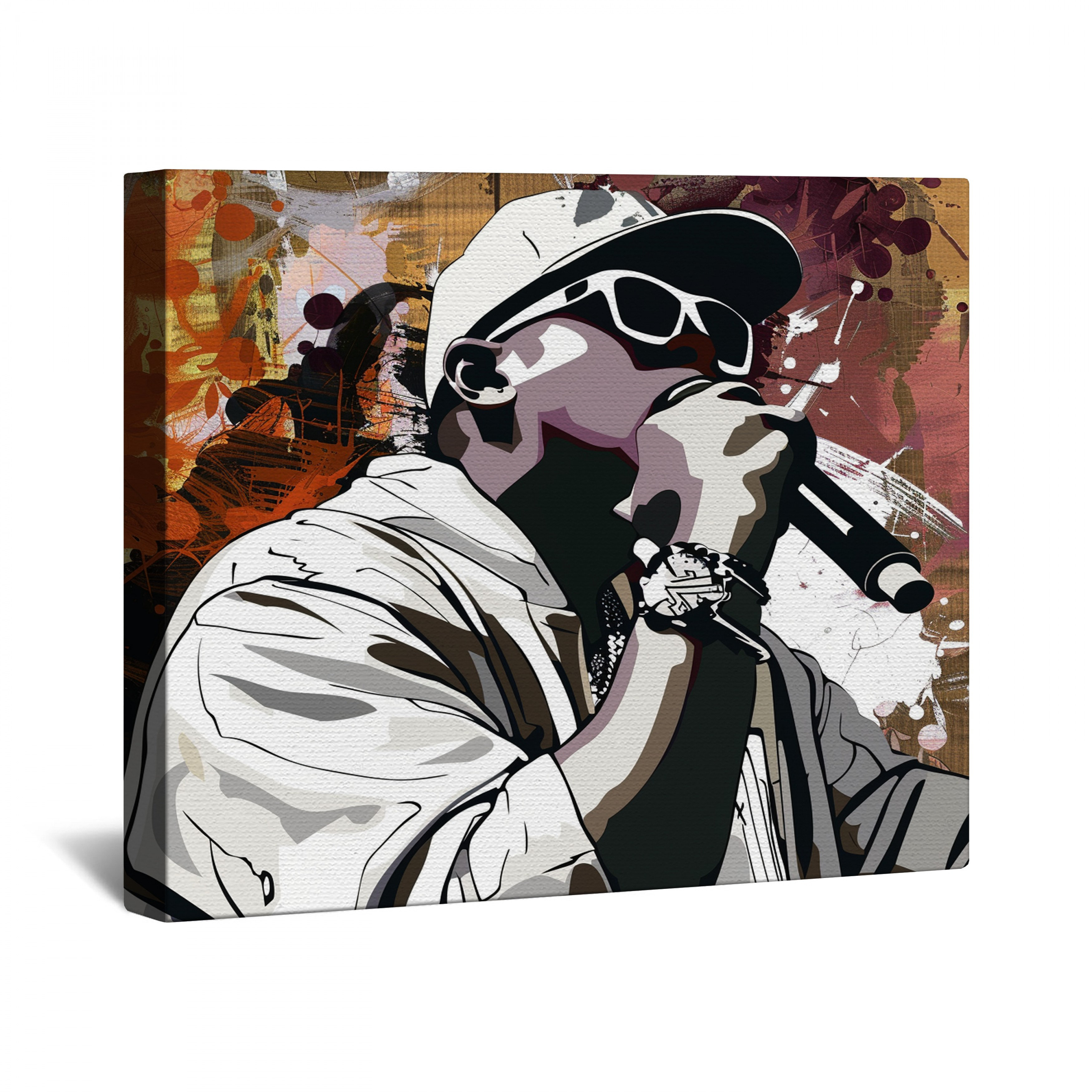 Singer Wall Red Barrel Studio® Singer Canvas Gallery Wrap - Music Wall Decor in ...