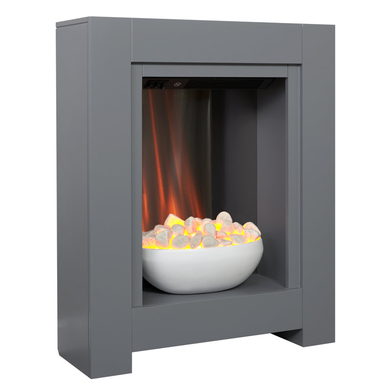 Monet Adam 60 cm W Fireplace with 6824 BTU, Grey