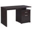Bureau réversible à 2 tiroirs Cappuccino-941570334