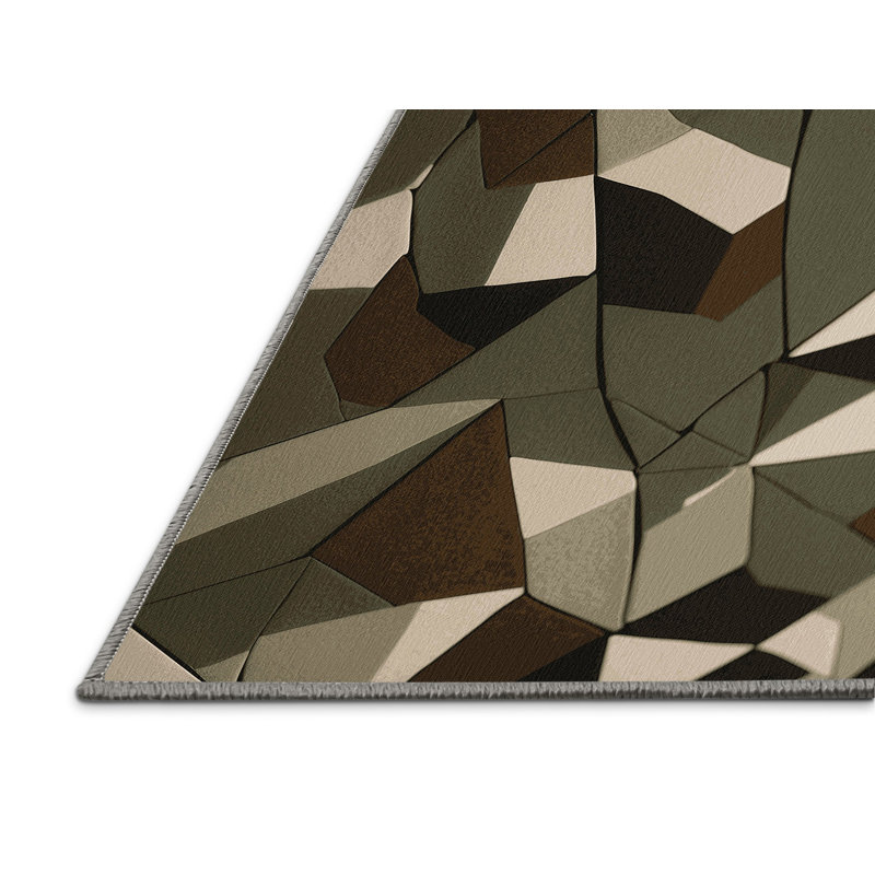 Tapis camouflage Geo, Carré 3 pi