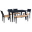 Banc en bois massif Aniek-1311801325